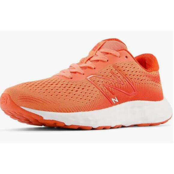 New Balance Women's 520 V8 Running Shoe, Neo Flame/Silver Metallic/Gulf Red, 9 W - Picture 1 of 8